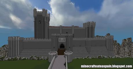 Réplica Minecraft: Castillo de La Mota, Valladolid, España.