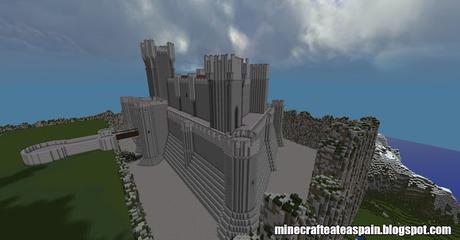 Réplica Minecraft: Castillo de La Mota, Valladolid, España.