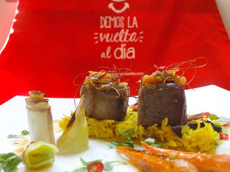 ESCABECHE DE ATÚN AL ESTILO HINDÚ CON ARROZ PILAF (Remake a Mario Sandoval)