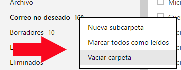 Como Eliminar todo tu correo Basura en un solo clic