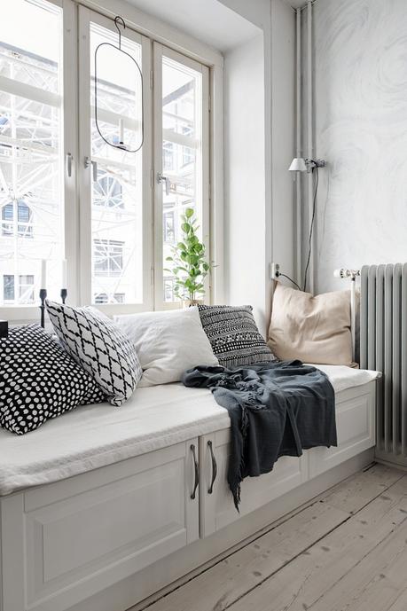 textiles hogar Textiles blancos con estampados geométricos estilo nórdico diseño interiores decoración interiores decoración blanco blog decoración nórdica 