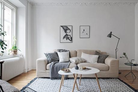 textiles hogar Textiles blancos con estampados geométricos estilo nórdico diseño interiores decoración interiores decoración blanco blog decoración nórdica 