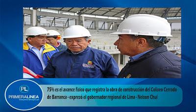 COLISEO CERRADO DE BARRANCA EN SU ETAPA FINAL…