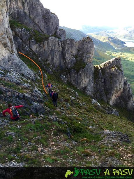 Buscando paso hacia la Lastrona desde el Alto de la Sierra