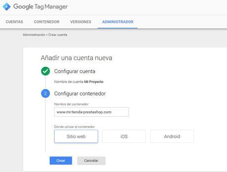 Google Tag Manager Prestashop