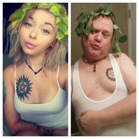Este padre parodia los selfies de su hija en Instagram