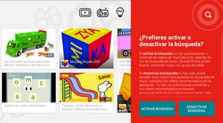 youtube kids busquedas