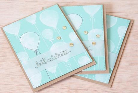 Tarjetas “Let´s celebrate” & “Birthday wishes”