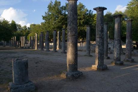 Palestra Olímpica, cercana al Santuario de Olympia