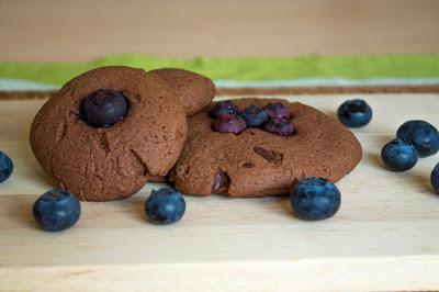 Galletas de chocolate y arándanos