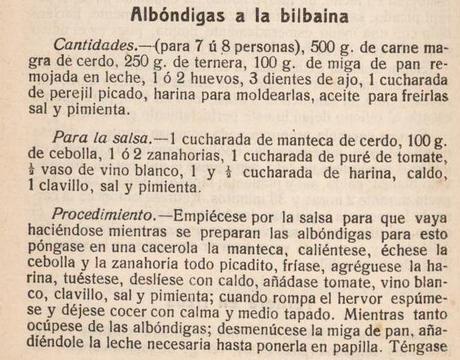 ALBÓNDIGAS A LA BILBAINA