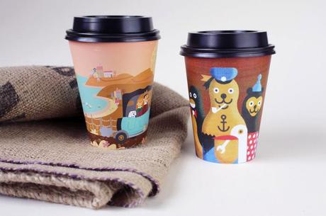 “Drip for Drip”, un bonito proyecto de vasos ilustrados por diseñadores de todo el mundo