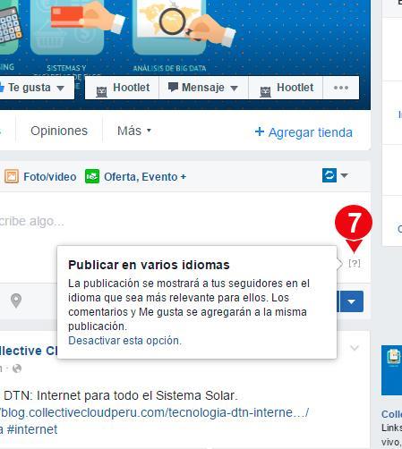 Facebook: Como publicar contenido en varios idiomas Facebook: Como publicar contenido en varios idiomas