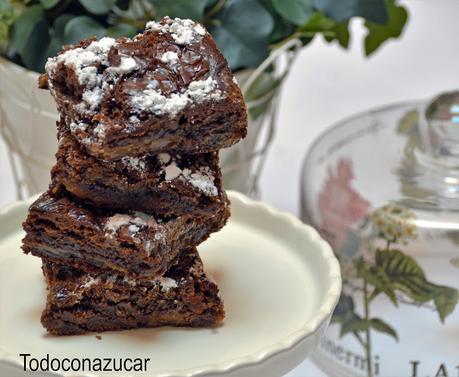 BROWNIE DE NUTELLA Y DULCE DE LECHE