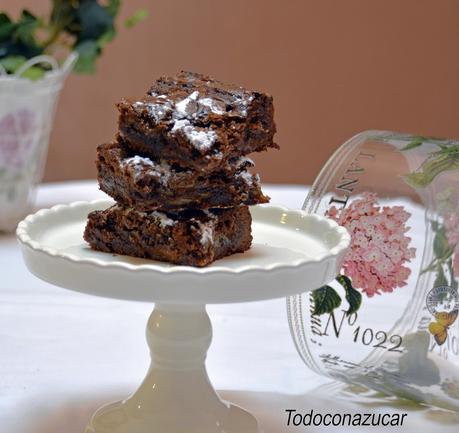 BROWNIE DE NUTELLA Y DULCE DE LECHE