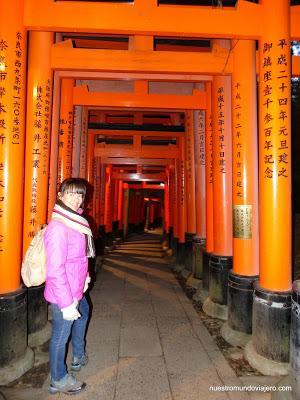 Kyoto;  el Santuario Fushimi-Inari