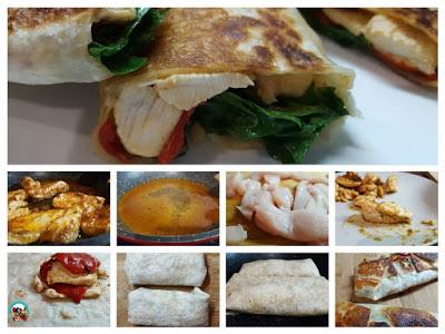 Tortillas de maíz rellenas
