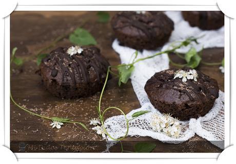 Magdalenas de Chocolate bajas en Calorias