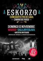 Eskorzo, concierto fin de gira en Joy Eslava