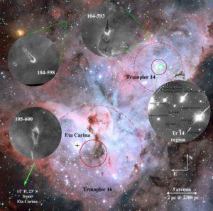 Revelan imágenes de discos protoplanetarios en la nebulosa de Carina Discos protoplanetarios Carina