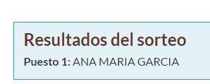 Ganadores del sorteo 5 aniversario!!