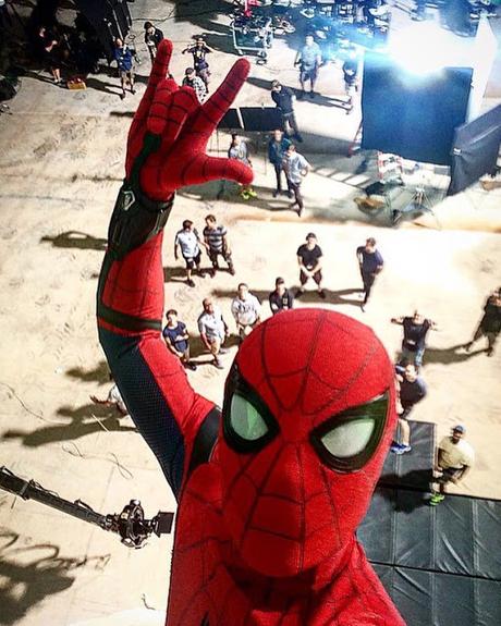 La selfie de Tom Holland desde el set de 'Spider-Man: Homecoming'