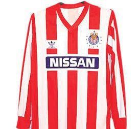 Las playeras que ha usado Chivas Las playeras que ha usado Chivas