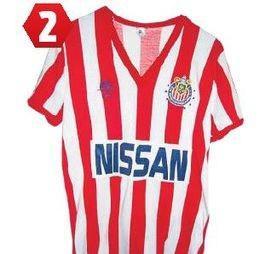 Las playeras que ha usado Chivas Las playeras que ha usado Chivas