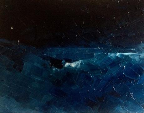 destellos Faro Mesa Roldán.Óleo espátula lienzo Cole...