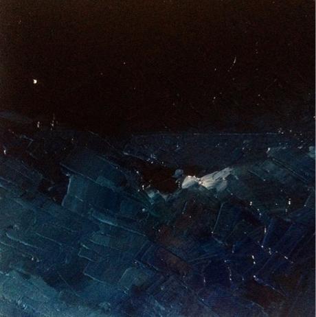 destellos Faro Mesa Roldán.Óleo espátula lienzo Cole...