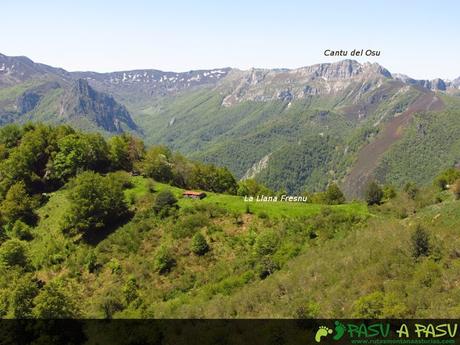 Vista de la Llana Fresnu y Cantu del Osu