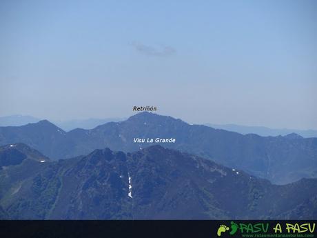 Desde el Maciédome, vista del Retriñón y Visu La Grande