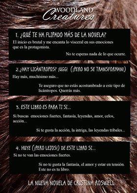 Novedad literaria: Woodland Creatures. Almas Salvajes - Cristina Roswell