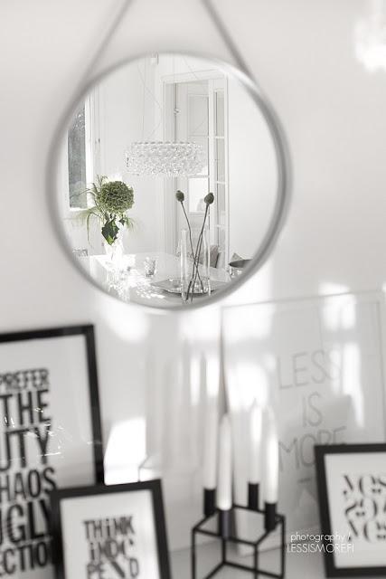 MODA PARA EL HOGAR: ESPEJO DE COLGAR CON CINTA