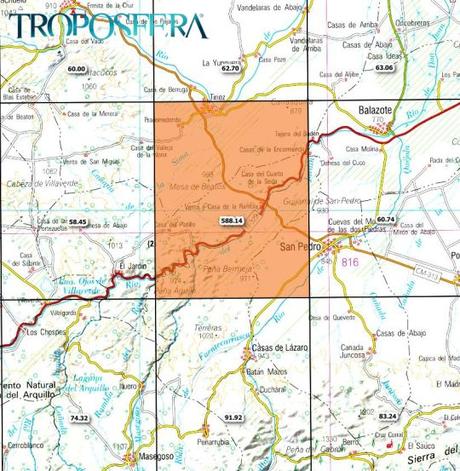 España: Mapa de emisiones de Amoníaco (Inventario EMEP 2013)