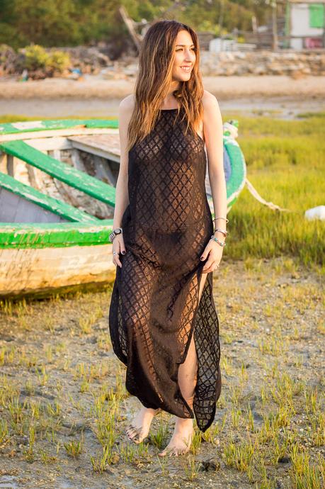 transparent maxi dress