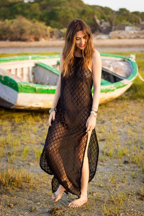 lace maxi dress