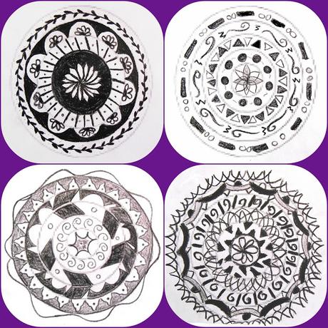 Mándalas en blanco y negro
