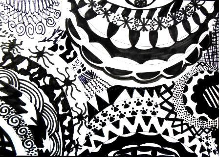 Mándalas en blanco y negro