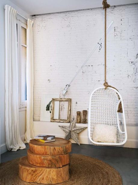 Reformas Barcelona pisos lujo barcelona Ladrillo visto pintado de blanco en Barcelona estilo nórdico escandinavo estilo nórdico barcelona diseño interiores decoración interiores decoración en blanco blog decoración nórdica 