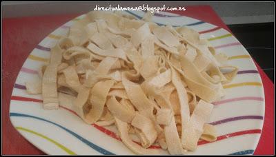 Pasta fresca: Fettuccine (sin máquina)