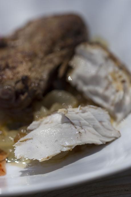 LOMOS DE ATÚN (O BONITO) MARINADOS AL PX CON MERMELADA DE TOMATE