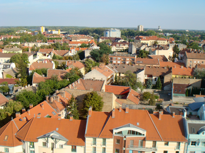 La ciudad de Szeged desde las alturas