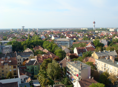 La ciudad de Szeged desde las alturas