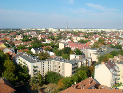 La ciudad de Szeged desde las alturas