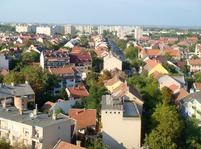 La ciudad de Szeged desde las alturas