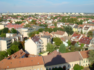 La ciudad de Szeged desde las alturas