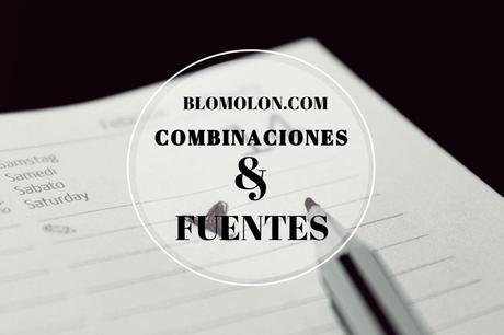 combinaciones y fuentes