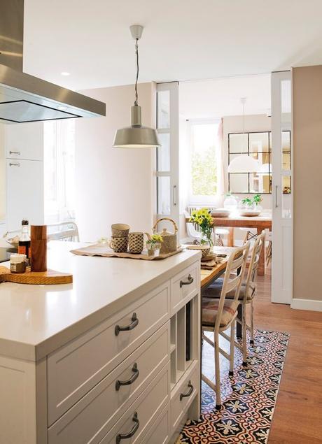 white bedroom vintage flooring