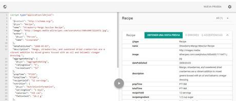 Datos estructurados – Microformatos y microdatos para SEO datos estructurados recetas